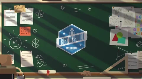 Trendy Back to School Intro 库存 After Effects