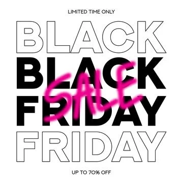 Trendy background for Black Friday Stock Illustration