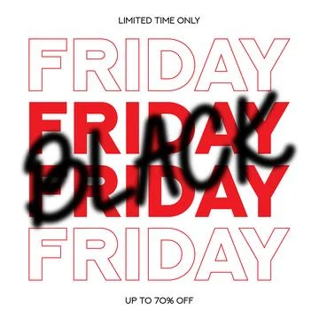 Trendy background for Black Friday Stock Illustration