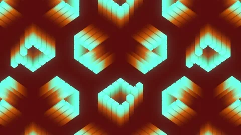 Trendy background with geometric rectangular shapes 3d rendering loop animation Stock Footage 248414078