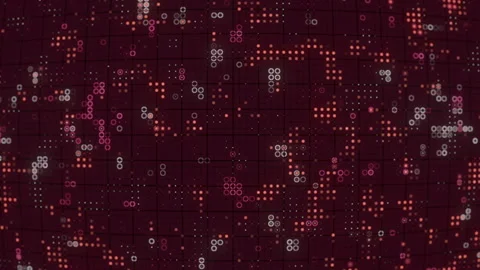 Trendy background with halftone dot pattern. 3d rendering loop animation HD Stock Footage 194415125