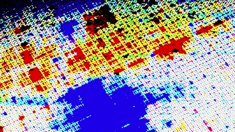 Trendy Background With Halftone Dot Pattern Stock Footage 264692188