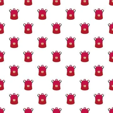 Trendy backpack pattern seamless vector Illustrazione stock