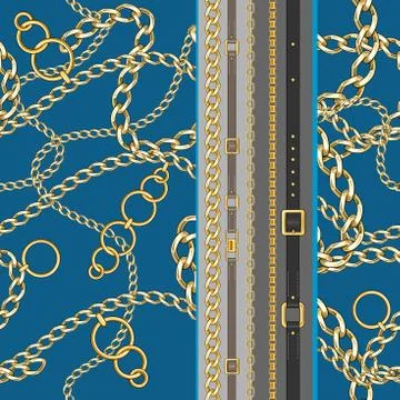 Trendy border print. Stock Illustration