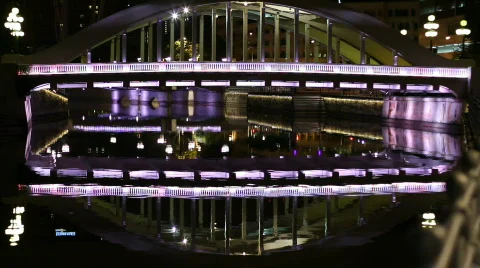 Trendy Bridge 库存影片 587980