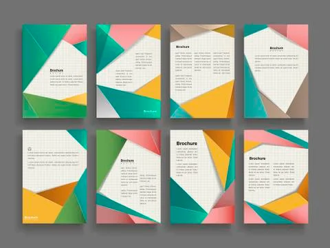 Trendy brochure template Stock Illustration