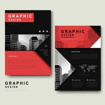 Trendy brochure template Stock Illustration