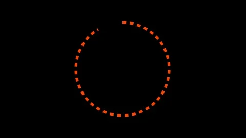 Trendy Circles Bangs And Blasts - Orange Colored Design Elements Video stock 122588250