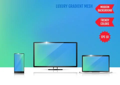 Trendy colorful abstract background. Gradient mesh. Modern Luxury concept. Ab Stock-Illustration