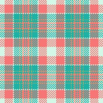 Trendy colorful plaid pattern, evoking a vintage, textile feel. Perfect for.. Stock Illustration