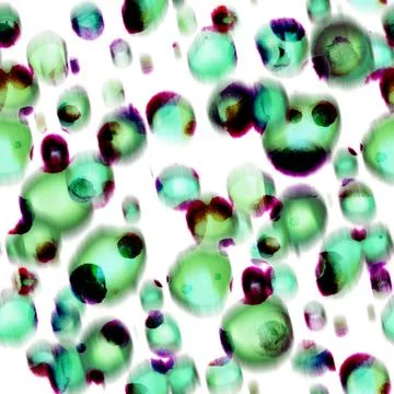 Trendy colors seamless pattern with blurred vision and bokeh effect. Stock Illustration