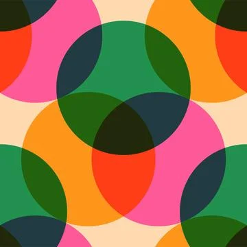 Trendy contemporary seamless pattern, risograph aesthetics, riso print effect Ilustración de archivo