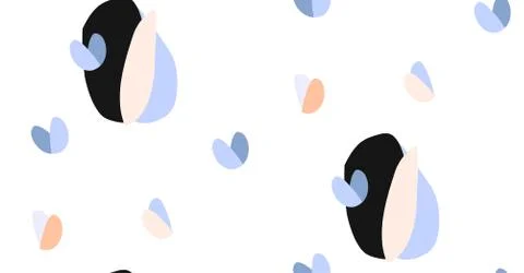 Trendy creative collage with different textures and shapes. Modern graphic Stock Illustration