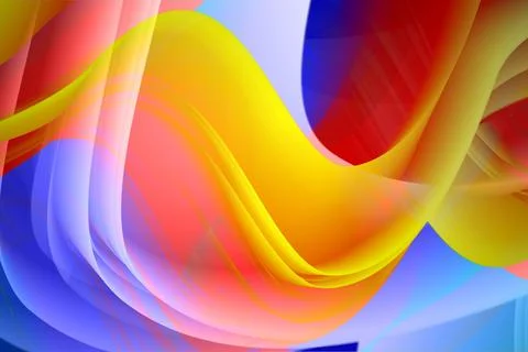 Trendy creative screen abstract liquid gradient with yellow colorful full Illustrazione stock