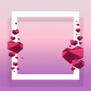 Trendy Design Page Template with square paper frame Stock Illustration