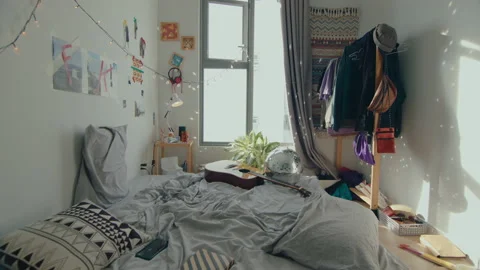 Trendy Designed Bedroom Video stock 235657208