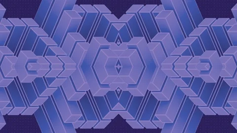Trendy digital background with geometric shapes loop animation. 3d rendering HD Stock Footage 246302734