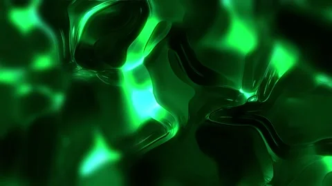Trendy dynamic green liquid fluid metal texture abstract seamless loop back.. Stock Footage 317445541