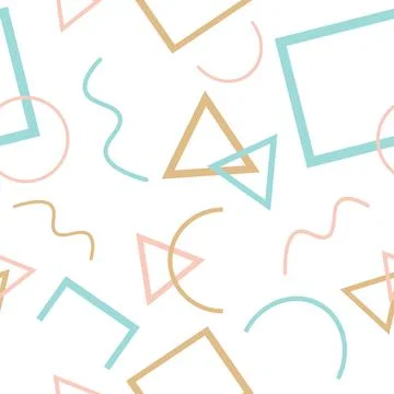 Trendy endless pattern with geometric pattern イラスト素材