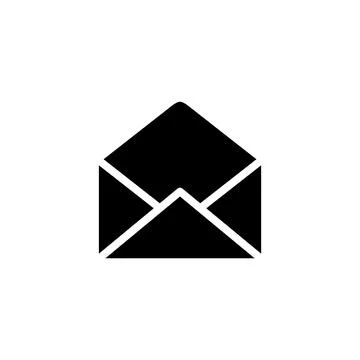 Trendy Envelope Icon Vector Template Stock Illustration