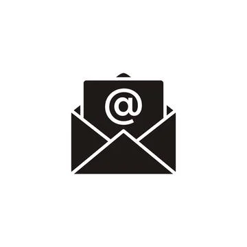 Trendy Envelope Icon Vector Template Stock Illustration