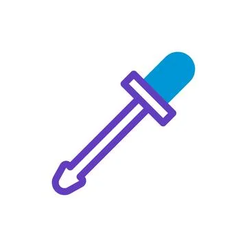 Trendy Eyedropper Tool Icon for Design Purposes Ilustração Stock