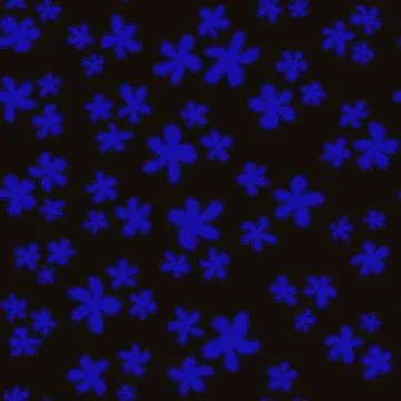 Trendy fabric pattern with miniature blue flowers. Fashion design Stock-Illustration
