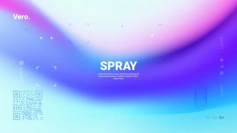 Trendy fluid gradient background for landing page background, colorful abstra Stock Illustration
