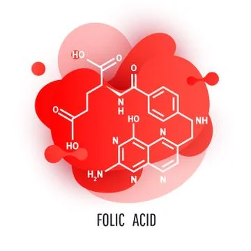 Trendy fluid liquid gradient design elements with folic acid. Abstract orange Stock Illustration