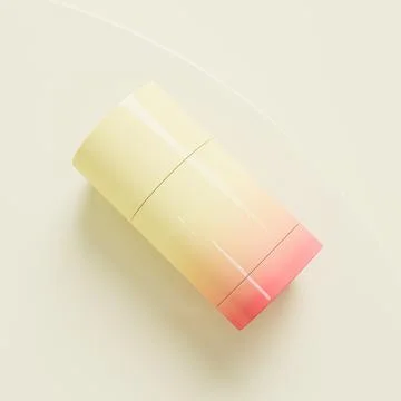 Trendy foundation Stick packaging, Rotating Solid Cream Tube mockup Stock Illustration