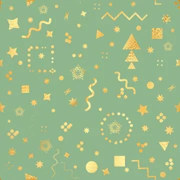 Trendy geometric elements memphis card. Seamless memphis pattern for tissue a 스톡 일러스트