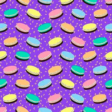 Trendy geometric elements memphis cards. Retro style texture, pattern. 스톡 일러스트
