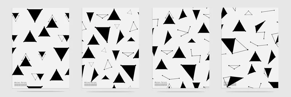 Trendy geometric elements memphis pattern set. イラスト素材