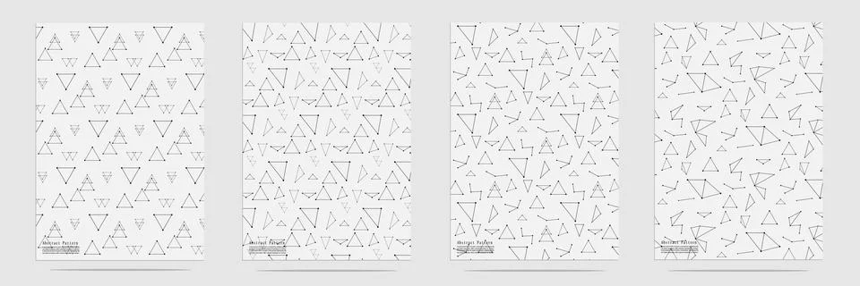 Trendy geometric elements memphis pattern set. Stock Illustration