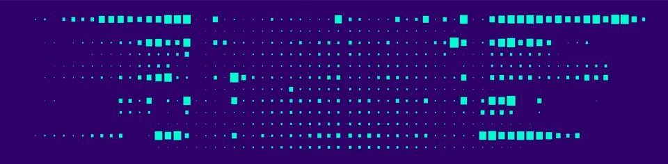 Trendy glitch pattern on dark background. Modern style vector. Abstract Stock Illustration