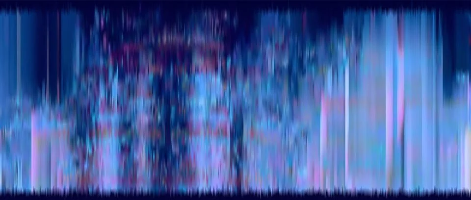 Trendy glitch pattern on dark background. Modern style vector. Abstract Stock Illustration