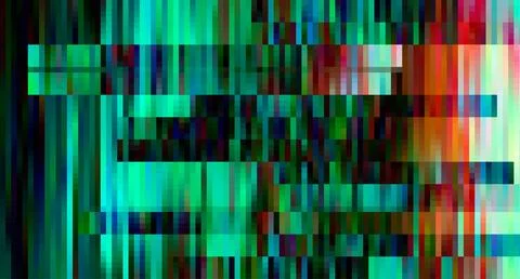 Trendy glitch pattern on dark background. Modern style vector. Abstract Stock Illustration
