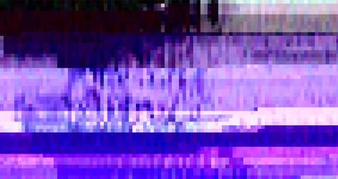 Trendy glitch pattern on dark background. Modern style vector Stock Illustration