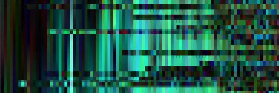 Trendy glitch pattern on dark background. Modern style vector. Abstract Stock Illustration