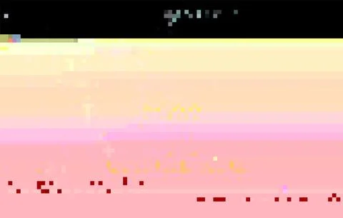 Trendy glitch pattern on dark background. Abstract geometric elements Stock Illustration