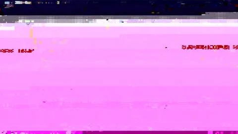 Trendy glitch pattern on dark background. Abstract geometric elements Stock Illustration