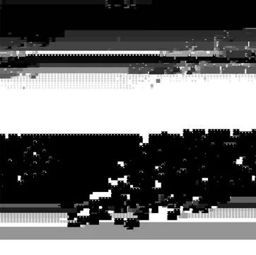 Trendy glitch pattern on dark background. Abstract geometric elements Stock Illustration