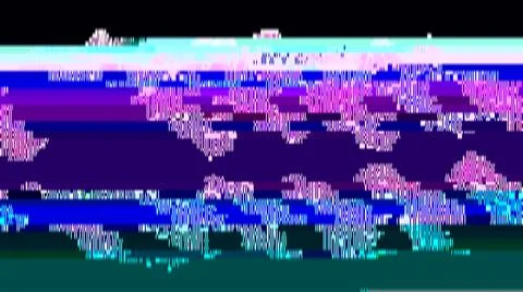 Trendy glitch pattern on dark background. Abstract geometric elements イラスト素材