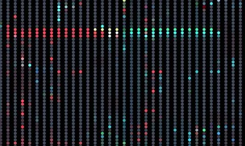 Trendy glitch pattern on dark background. Abstract geometric elements Stockillustratie