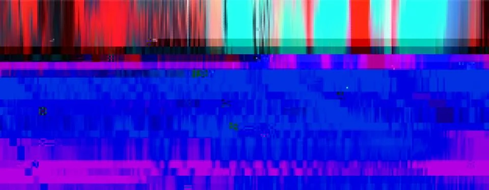 Trendy glitch pattern on dark background. Abstract geometric elements 库存插图