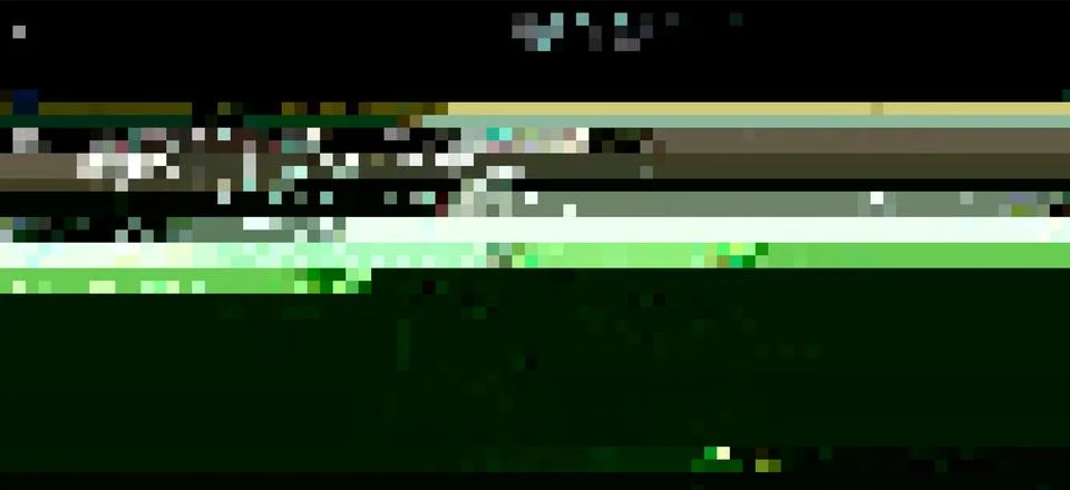 Trendy glitch pattern on dark background. Abstract geometric elements イラスト素材