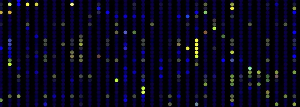 Trendy glitch pattern on dark background. Abstract geometric elements Stock Illustration