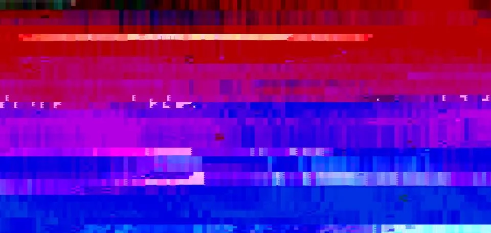 Trendy glitch pattern on dark background. Abstract geometric elements イラスト素材