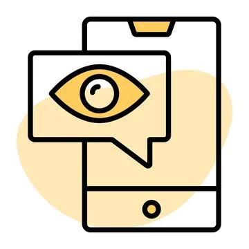 Trendy glyph sticker of profitable idea for your creative financial project Stock Illustration