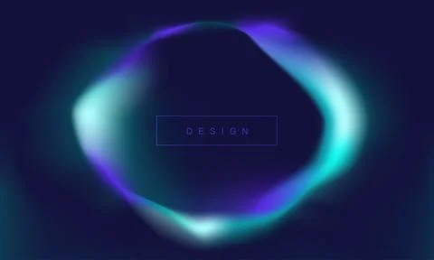 Trendy gradient background, colourful abstract liquid shape design template.. Illustrazione stock